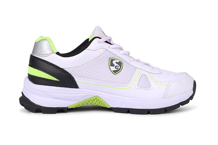 SG Scorer 5.0 Cricket Shoes - White Black Lime