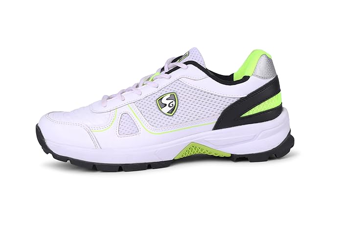 SG Scorer 5.0 Cricket Shoes - White Black Lime