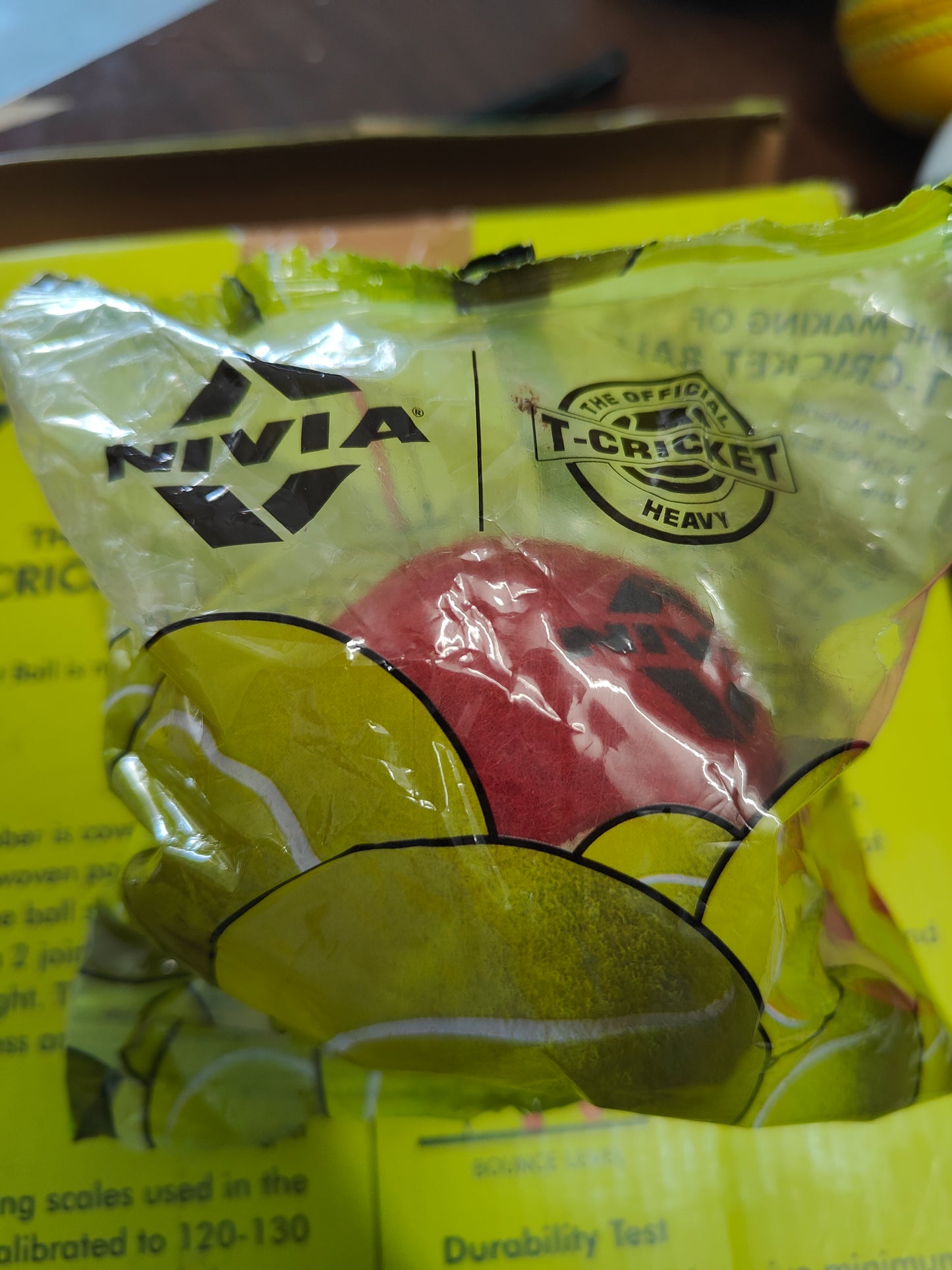 Nivia Hard Tennis ball for Cricket