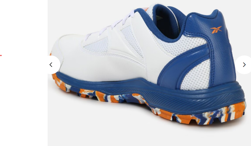 Cricket Re-Volve - Men White Cricket Orange & Blue Vector