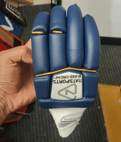Natsports Batting Gloves Blue RH Natsports Cricket Store