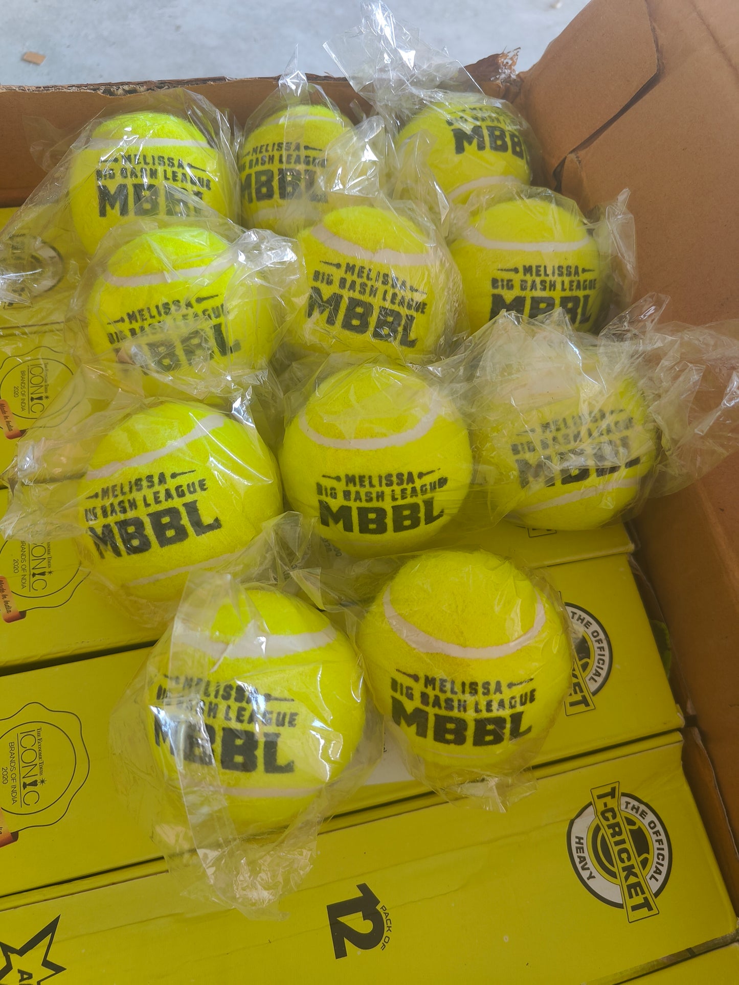 Nivia Neon Hard Tennis Cricket Ball